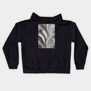 White Marble Stone Pattern #11 Kids Hoodie